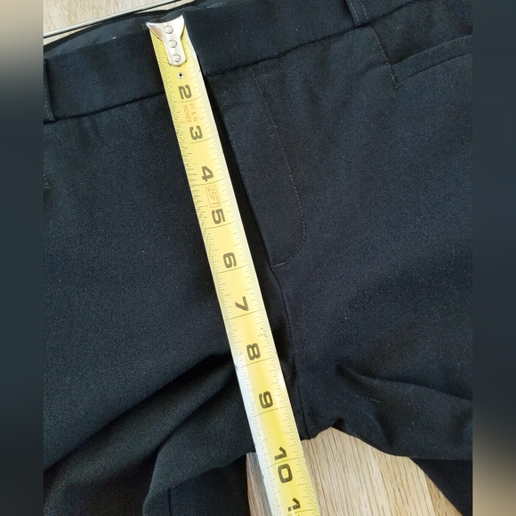 Banana Republic Women's Sloan Fit Black Straight Leg Trouser Pants Stretch sz 12 - Picture 15 of 16